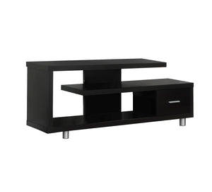 Monarch Specialties I 2572 Meuble Tv, 60 Pouces, Console, Centre De Divertissement Média, Unite De Rangement, Salon, Chambre À Coucher, Stratifié, Brun, Contemporain, Moderne - Simple Boutique