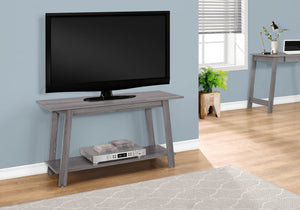 Monarch Specialties I 2737 Meuble Tv, 42 Pouces, Console, Centre De Divertissement Média, Étagères De Rangement, Salon, Chambre À Coucher, Stratifié, Gris, Contemporain, Moderne - Simple Boutique