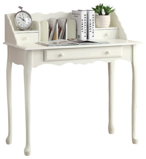 Monarch Specialties I 3103 Bureau, Bureau À Domicile, Ordinateur Portable, Tiroirs De Rangement, 36"l, Travail, Bois, Blanc, Traditionnel - Simple Boutique