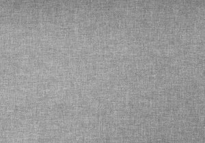 Monarch Specialties I 5950Q Lit, Grand, Plate-forme, Chambre À Coucher, Cadre, Rembourré, D'aspect Lin, Pieds En Métal, Gris, Chrome, Contemporain, Moderne - Simple Boutique