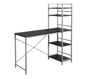 Monarch Specialties I 7166 Bureau, Bureau À Domicile, Ordinateur Portable, Étagères De Rangement, 48"l, Travail, Métal, Stratifié, Brun, Gris, Contemporain, Moderne - Simple Boutique
