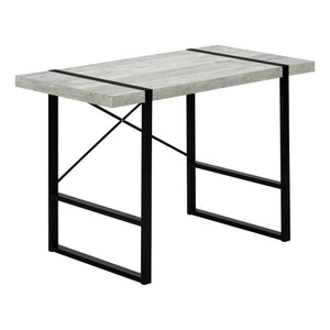 Monarch Specialties I 7316 Bureau, Bureau À Domicile, Ordinateur Portable, 48"l, Travail, Métal, Stratifié, Gris, Noir, Contemporain, Moderne - Simple Boutique