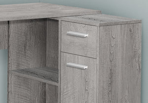 Monarch Specialties I 7346 Bureau, Bureau À Domicile, Coin, Tiroirs De Rangement, 46"l, Forme De L, Travail, Ordinateur Portable, Stratifié, Gris, Contemporain, Moderne - Simple Boutique