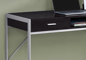 Monarch Specialties I 7366 Bureau, Bureau À Domicile, Ordinateur Portable, Tiroirs De Rangement, 48"l, Travail, Métal, Stratifié, Brun, Gris, Contemporain, Moderne - Simple Boutique
