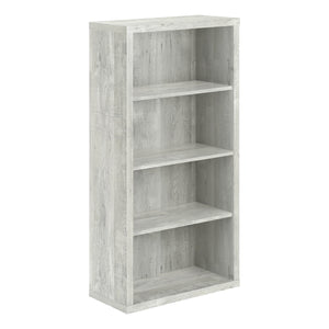 Monarch Specialties I 7405 Étagère À Livres, Étagère, Étagère, 5 Niveaux, 48"h, Bureau, Chambre À Coucher, Stratifié, Gris, Contemporain, Moderne - Simple Boutique
