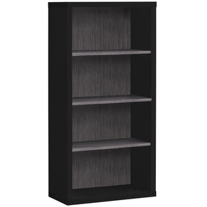 Monarch Specialties I 7407 Étagère À Livres, Étagère, Étagère, 5 Niveaux, 48"h, Bureau, Chambre À Coucher, Stratifié, Noir, Gris, Contemporain, Moderne - Simple Boutique
