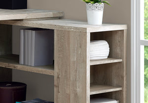 Monarch Specialties I 7422 Bureau, Bureau À Domicile, Coin, Configuration Gauche, Droite, Tiroirs De Rangement, Forme De L, Travail, Ordinateur Portable, Stratifié, Beige, Contemporain, Moderne - Simple Boutique