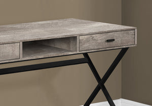 Monarch Specialties I 7449 Bureau, Bureau À Domicile, Ordinateur Portable, Tiroirs De Rangement, 48"l, Travail, Métal, Stratifié, Beige, Noir, Contemporain, Moderne - Simple Boutique