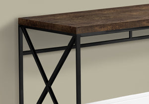Monarch Specialties I 7450 Bureau, Bureau À Domicile, Ordinateur Portable, Travail, Métal, Stratifié, Brun, Noir, Contemporain, Moderne - Simple Boutique