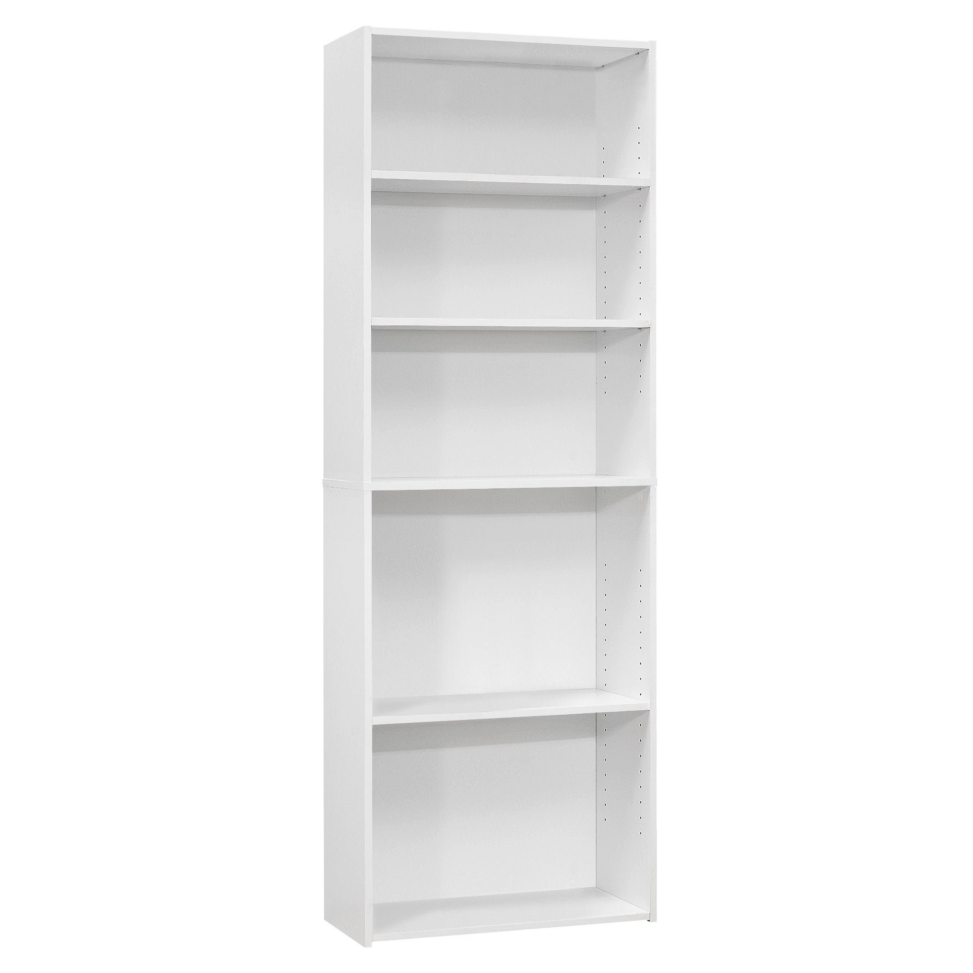 Monarch Specialties I 7470 Étagère À Livres, Étagère, 6 Niveaux, 72"h, Bureau, Chambre À Coucher, Stratifié, Blanc, Transitionnel - Simple Boutique