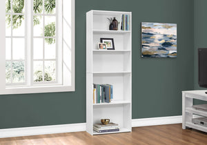 Monarch Specialties I 7470 Étagère À Livres, Étagère, 6 Niveaux, 72"h, Bureau, Chambre À Coucher, Stratifié, Blanc, Transitionnel - Simple Boutique