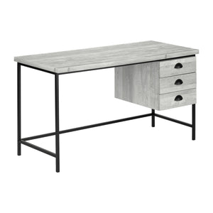 Monarch Specialties I 7486 Bureau, Bureau À Domicile, Ordinateur Portable, Tiroirs De Rangement, 55"l, Travail, Métal, Stratifié, Gris, Noir, Contemporain, Moderne - Simple Boutique