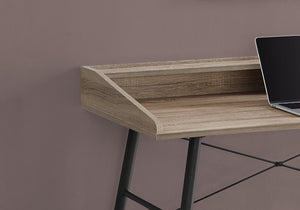 Monarch Specialties I 7536 Bureau, Bureau À Domicile, Ordinateur Portable, Étagères De Rangement, 48"l, Travail, Métal, Stratifié, Brun, Noir, Contemporain, Moderne - Simple Boutique