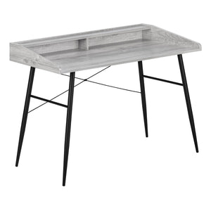 Monarch Specialties I 7541 Bureau, Bureau À Domicile, Ordinateur Portable, Étagères De Rangement, 48"l, Travail, Métal, Stratifié, Gris, Noir, Contemporain, Moderne - Simple Boutique
