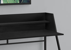 Monarch Specialties I 7547 Bureau, Bureau À Domicile, Ordinateur Portable, Étagères De Rangement, 48"l, Travail, Métal, Stratifié, Noir, Contemporain, Moderne - Simple Boutique