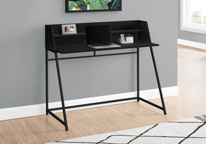 Monarch Specialties I 7547 Bureau, Bureau À Domicile, Ordinateur Portable, Étagères De Rangement, 48"l, Travail, Métal, Stratifié, Noir, Contemporain, Moderne - Simple Boutique