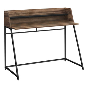 Monarch Specialties I 7548 Bureau, Bureau À Domicile, Ordinateur Portable, Étagères De Rangement, 48"l, Travail, Métal, Stratifié, Brun, Noir, Contemporain, Moderne - Simple Boutique