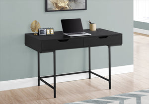 Monarch Specialties I 7556 Bureau, Bureau À Domicile, Ordinateur Portable, Tiroirs De Rangement, 48"l, Travail, Métal, Stratifié, Noir, Contemporain, Moderne - Simple Boutique