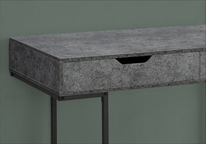 Monarch Specialties I 7559 Bureau, Bureau À Domicile, Ordinateur Portable, Tiroirs De Rangement, 48"l, Travail, Métal, Stratifié, Gris, Noir, Contemporain, Moderne - Simple Boutique
