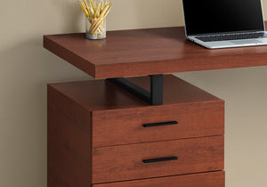 Monarch Specialties I 7641 Bureau, Bureau À Domicile, Ordinateur Portable, Configuration Gauche, Droite, Tiroirs De Rangement, 48"l, Travail, Métal, Stratifié, Brun, Noir, Contemporain, Moderne - Simple Boutique
