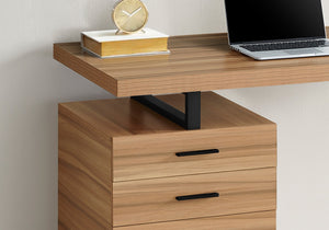 Monarch Specialties I 7642 Bureau, Bureau À Domicile, Ordinateur Portable, Configuration Gauche, Droite, Tiroirs De Rangement, 48"l, Travail, Métal, Stratifié, Brun, Noir, Contemporain, Moderne - Simple Boutique