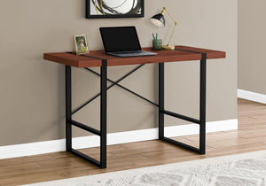 Monarch Specialties I 7656 Bureau, Bureau À Domicile, Ordinateur Portable, 48"l, Travail, Métal, Stratifié, Brun, Noir, Contemporain, Moderne - Simple Boutique