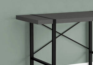 Monarch Specialties I 7660 Bureau, Bureau À Domicile, Ordinateur Portable, 48"l, Travail, Métal, Stratifié, Gris, Noir, Contemporain, Moderne - Simple Boutique
