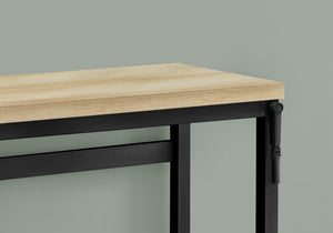 Monarch Specialties I 7678 Bureau, Bureau À Domicile, Debout, Ajustable, 48"l, Travail, Ordinateur Portable, Métal, Stratifié, Naturel, Noir, Contemporain, Moderne - Simple Boutique