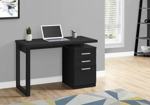Monarch Specialties I 7691 Bureau, Bureau À Domicile, Ordinateur Portable, Configuration Gauche, Droite, Tiroirs De Rangement, 48"l, Travail, Stratifié, Noir, Contemporain, Moderne - Simple Boutique