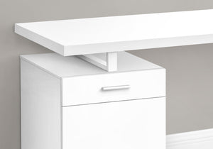 Monarch Specialties I 7760 Bureau, Bureau À Domicile, Ordinateur Portable, Configuration Gauche, Droite, Tiroirs De Rangement, 48"l, Travail, Métal, Stratifié, Blanc, Contemporain, Moderne - Simple Boutique
