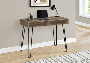 Monarch Specialties I 7772 Bureau, Bureau À Domicile, Ordinateur Portable, Configuration Gauche, Droite, Tiroirs De Rangement, 40"l, Travail, Métal, Stratifié, Brun, Noir, Contemporain, Moderne - Simple Boutique