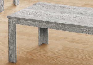 Monarch Specialties I 7860P Ensemble De Table, Ensemble 3pcs, Café, Bout, Côté, Accent, Salon, Stratifié, Gris, Transitionnel - Simple Boutique