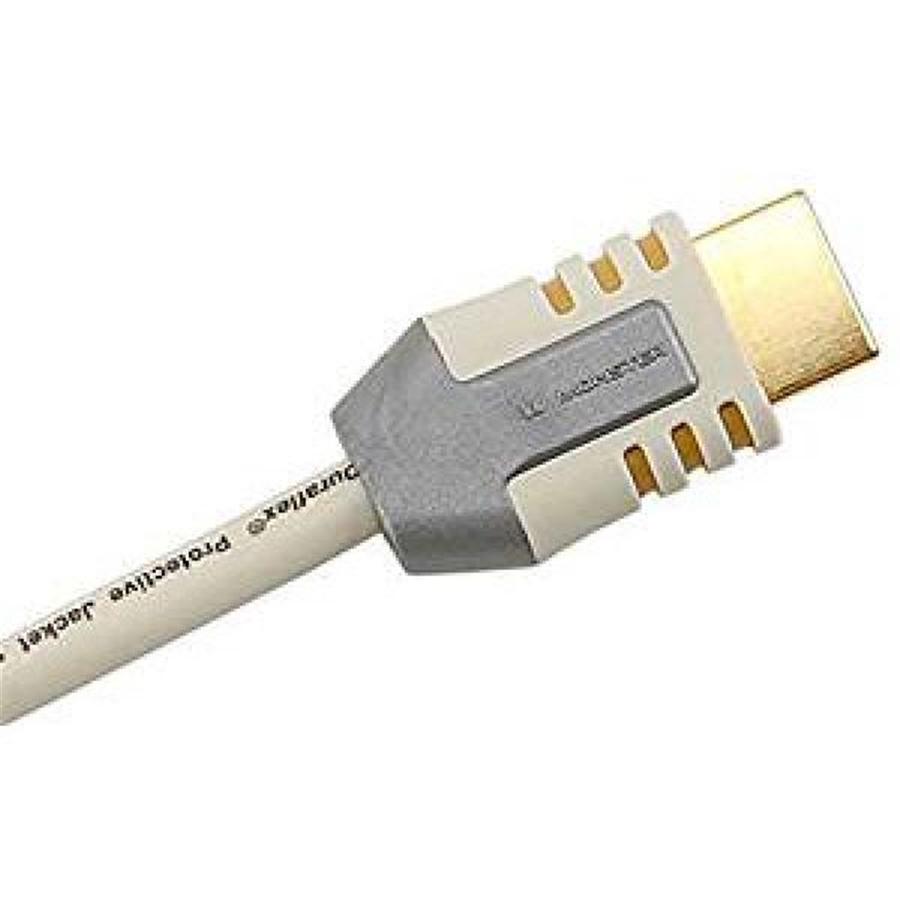 Monster Câble HDMI haute vitesse de 6 pi avec Ethernet, Connecteur Plaqué Or, Blanc - Simple Boutique