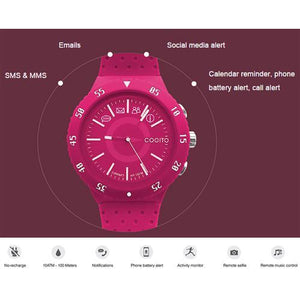 Montre Connectée Bluetooth COGITO POP - Blanc Éclatant - Simple Boutique