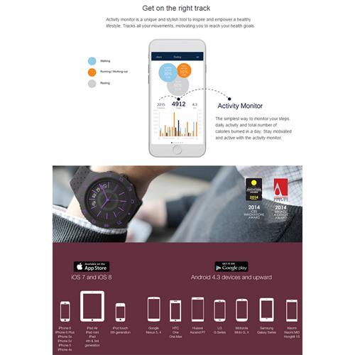 Montre Connectée Bluetooth COGITO POP - Blanc Éclatant - Simple Boutique