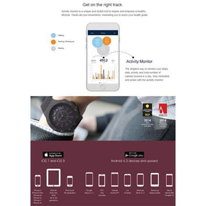 Montre Connectée Bluetooth COGITO POP - Violet Black Panther - Simple Boutique