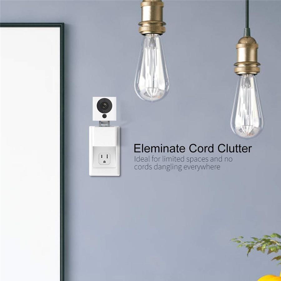 Mrount Support Pivotant à 360 Degré Prise Murale pour Wyze Cam Blanc - Simple Boutique