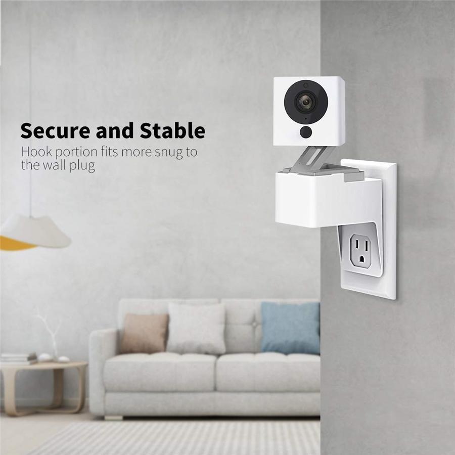 Mrount Support Pivotant à 360 Degré Prise Murale pour Wyze Cam Blanc - Simple Boutique