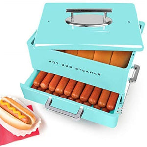 Nostalgia HDS248AQ Autocuiseur à Vapeur pour Hot-Dog, Turquoise - Simple Boutique