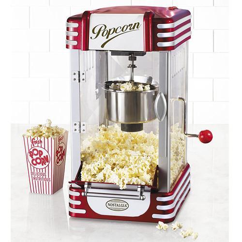 Nostalgia RKP630 Appareil À Pop-Corn À L'huile Rétro 10 Tasses Rouge - Simple Boutique