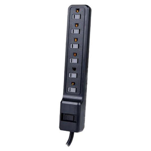 Onn Protecteur De Surtension 6 Prises 500 Joules 2.5 Pi Noir - Simple Boutique