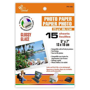 Papier Photo 5'' X 7'' Brillant 15 Feuilles - Simple Boutique
