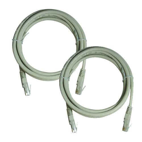 Paquet Valeur de 2x Câble ethernet réseau Cat6 500MHz RJ-45 14 pi gris - Simple Boutique
