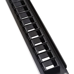 Patch Panel vide pour connecteurs keystone 24 ports noir 19" 1U - Simple Boutique