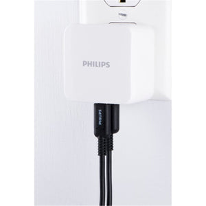 Philips - Chargeur USB Mural avec 1 Prise USB-A et 1 Prise USB-C, Blanc - Simple Boutique