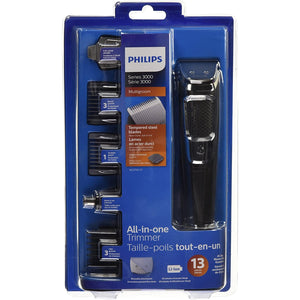 Philips - Ensemble de Tondeuse Sans-Fil et 13 Accessoires, Batterie Rechargeable, Noir - Simple Boutique