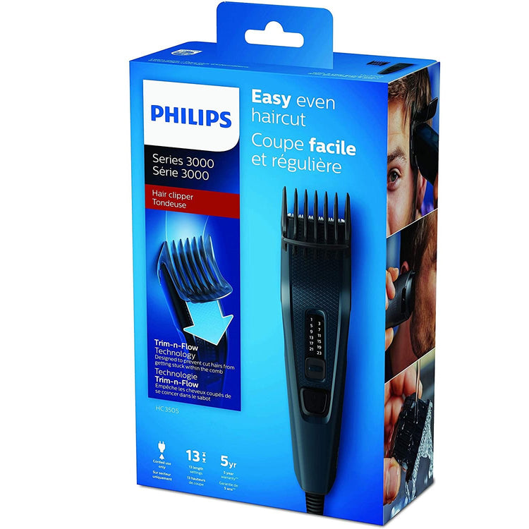 Philips - Tondeuse Électrique à Cheveux avec 13 Réglages de Longeur, Gris - Simple Boutique