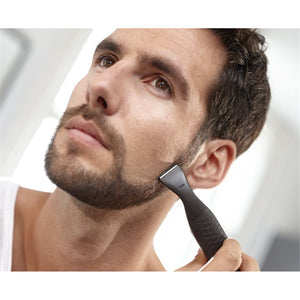 Philips - Tondeuse à Batterie, Comprend 3 Peignes de Précision et 1 Mini Rasoir, Noir - Simple Boutique