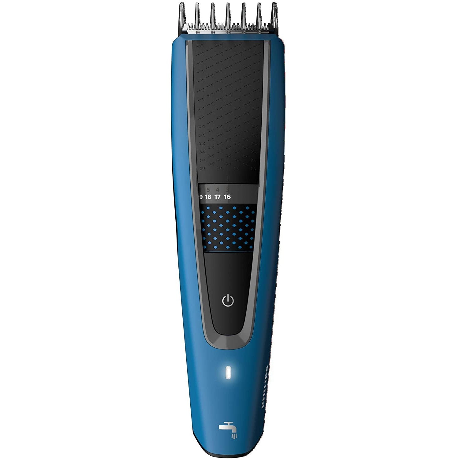 Philips - Tondeuse à Cheveux Sans-Fil avec 28 Réglages de Longeur, Bleu - Simple Boutique