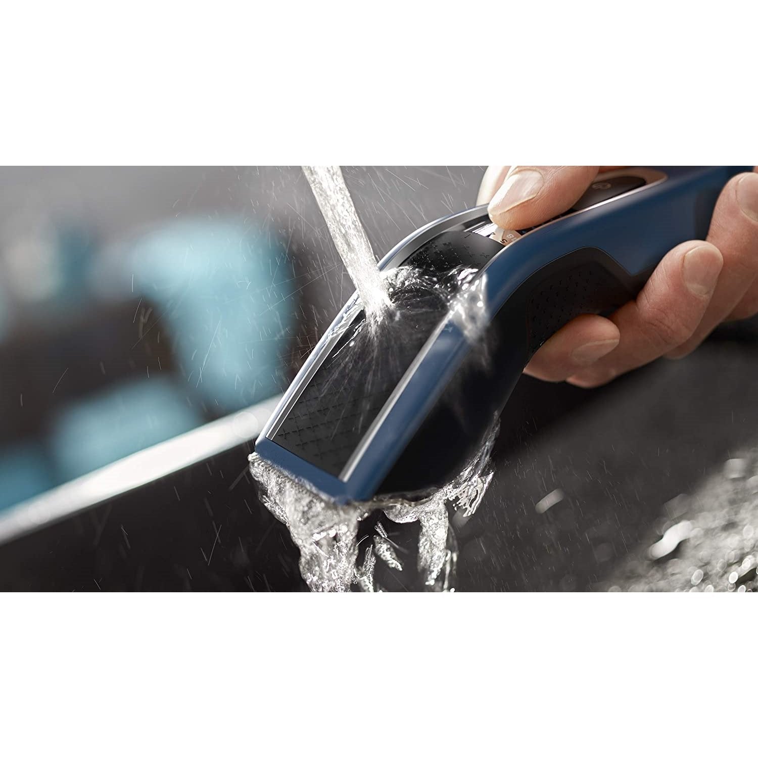 Philips - Tondeuse à Cheveux Sans-Fil avec 28 Réglages de Longeur, Bleu - Simple Boutique